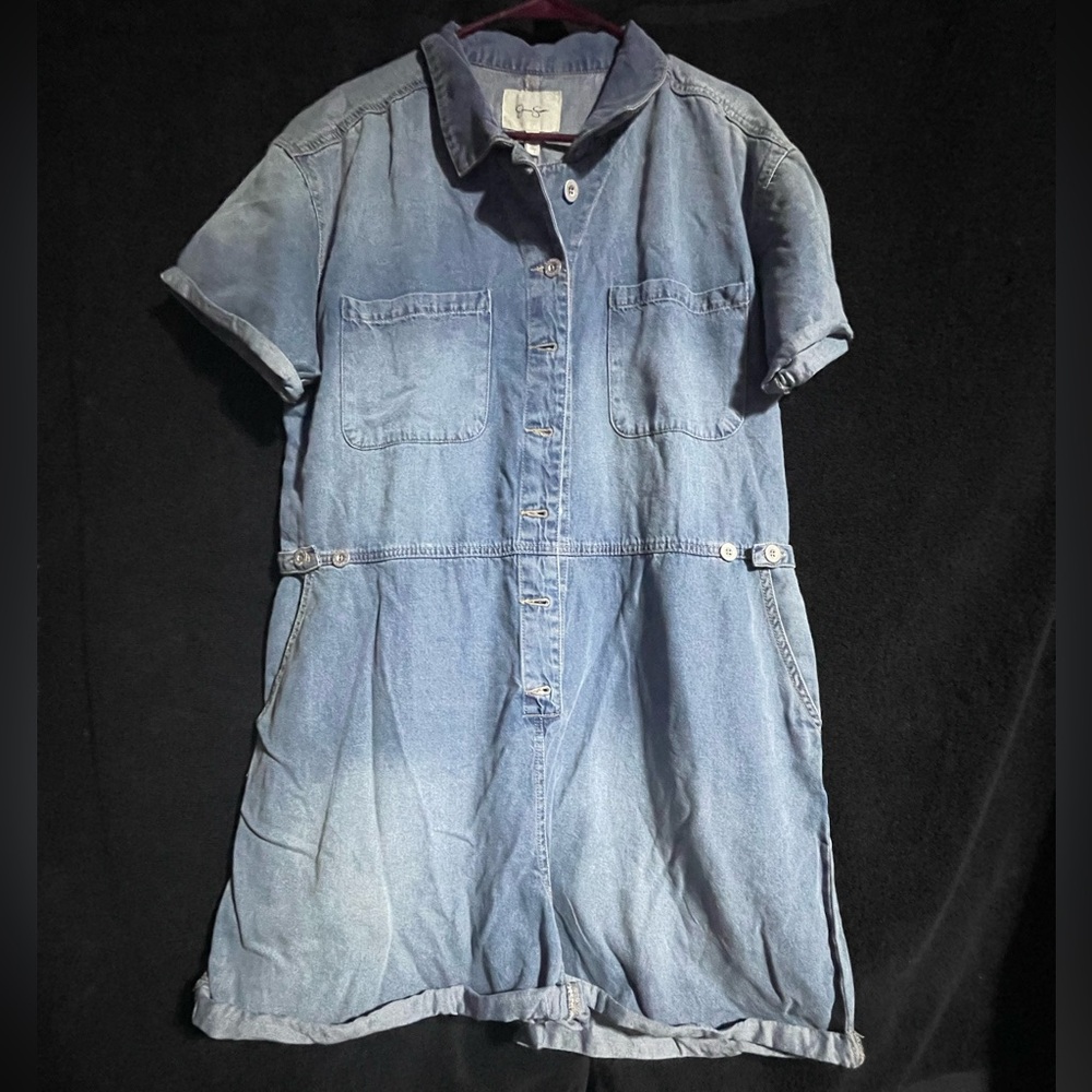 NWT Jessica Simpson Denim Blue Jumpsuit